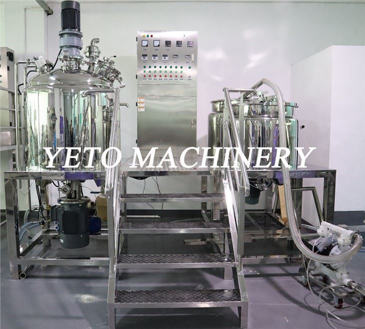 GMPC Cosmetic Cream Fixed Homogenizer Vacuum Mixer Blender