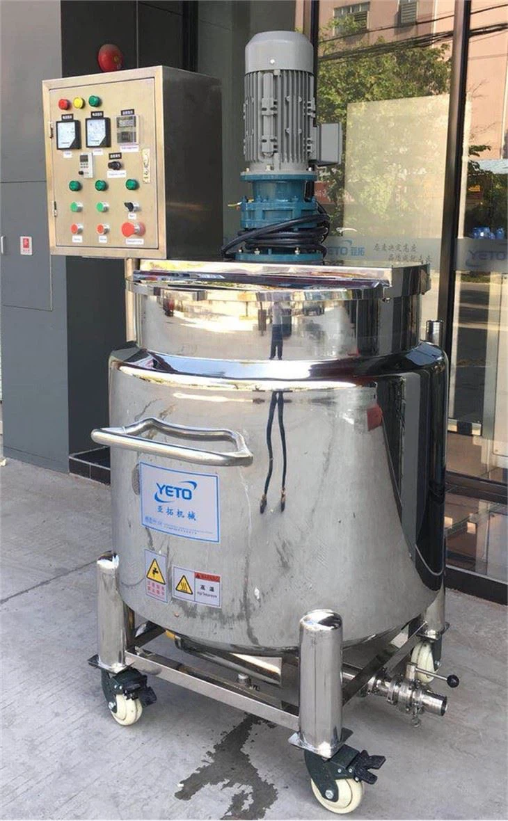 Liquid Soap Products Three Layer Heating Blending Mixer without Homogenizer